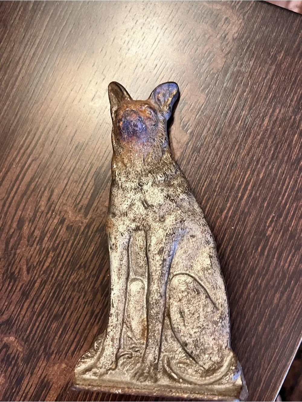 Vintage Cast Iron German Shepherd Dog Doorstop Figurine Antique Statue